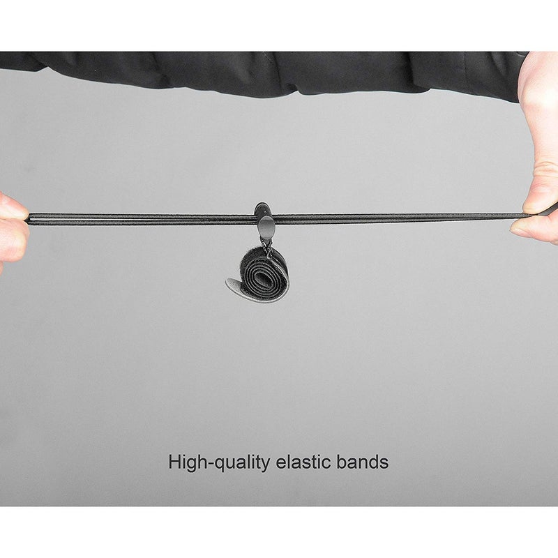 SLOW DOLPHIN Backdrop Background Muslin String Clips Holder Multifunctional for Photo Video Photography Studio 16 Pack, Black - Image 4